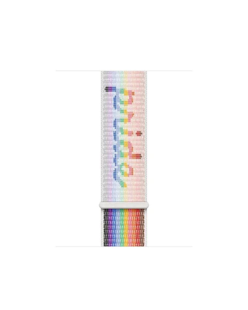 Apple Watch Sport Loop Pride Edition rainbow woven fabric band
