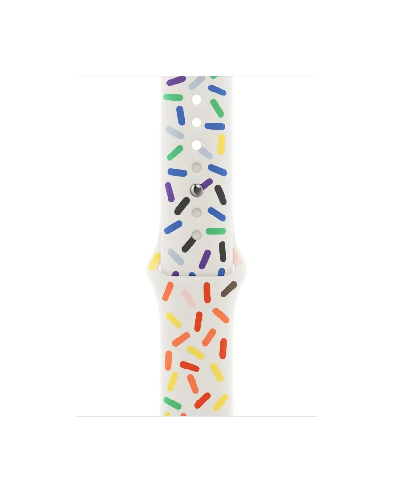 Colorful pill-pattern pride sport band with multicolor capsule design