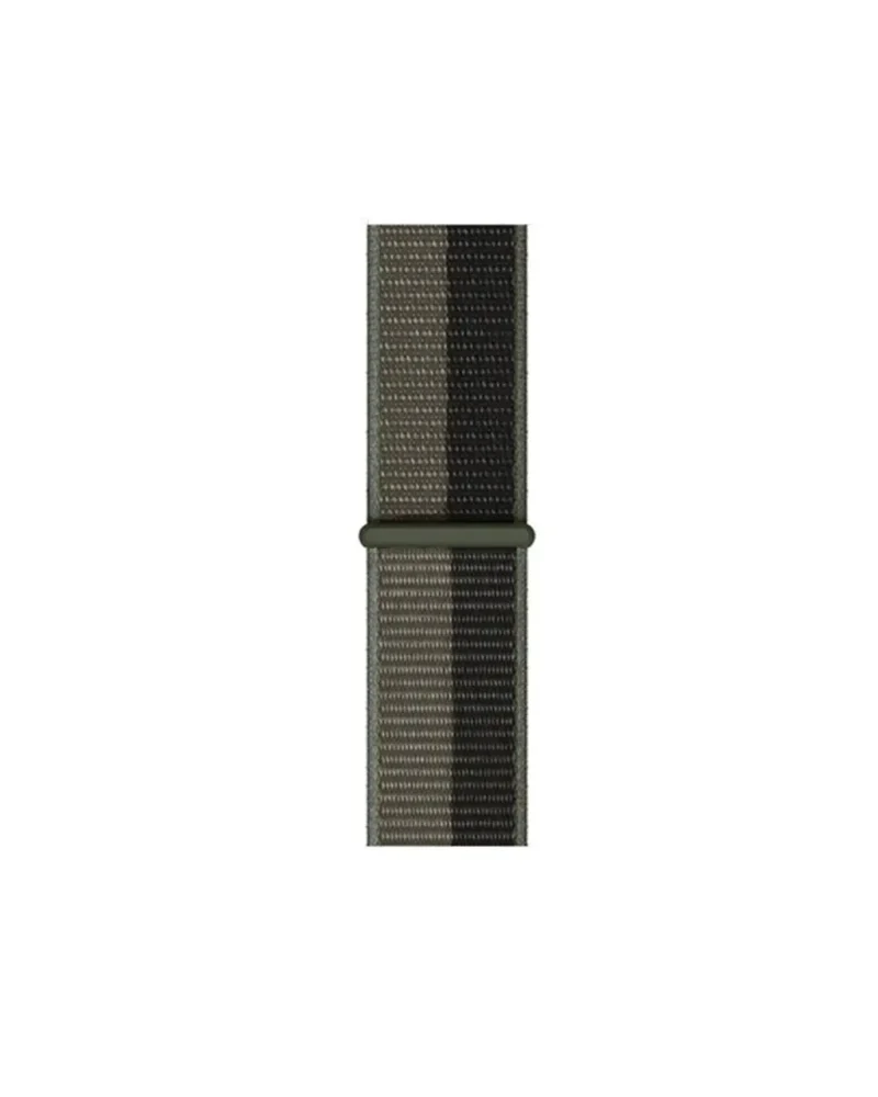 Tornado grey nylon sport loop smartwatch band with woven texture