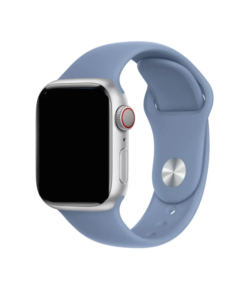 Apple Watch sport band winter blue silicone strap replacement